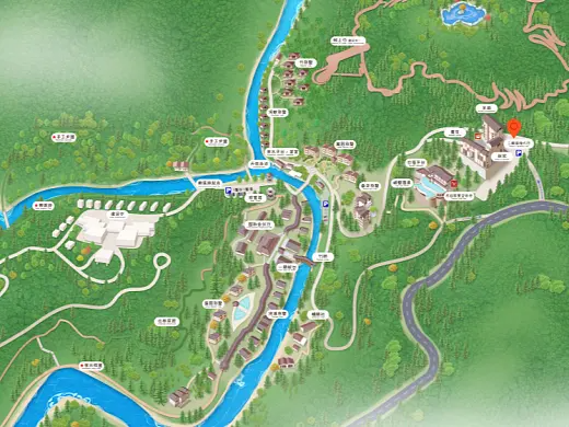 昌江结合景区手绘地图智慧导览和720全景技术，可以让景区更加“动”起来，为游客提供更加身临其境的导览体验。