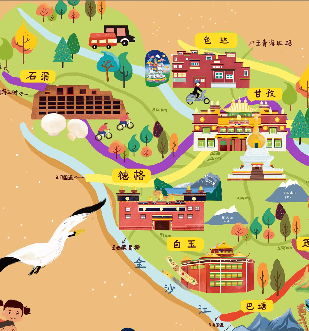 昌江手绘地图景区的文化宝库